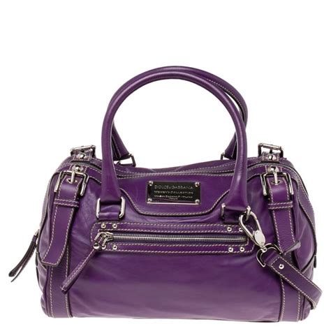dolce gabbana purple bag
